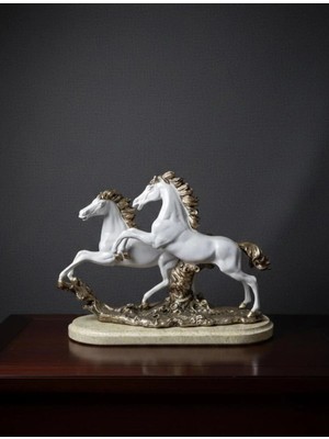 Dekoratif Atlı Biblo 32*25 cm