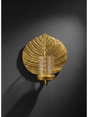 Metal Duvar Aksesuarı Mumluk 24 cm