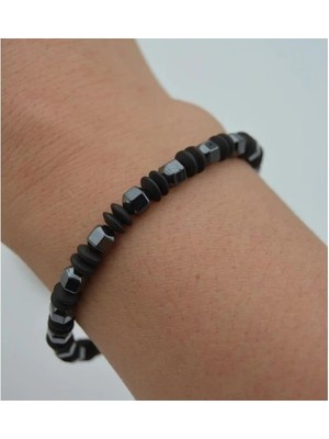 Stoneage Hematit Doğaltaşlı Kadın Erkek Bileklik - Çok Renkli