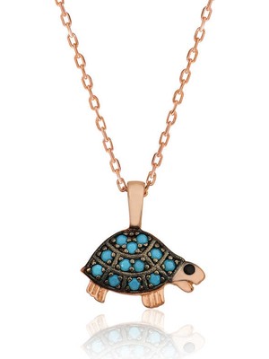 Aya Diamond Gümüş Kaplumbağa Bayan Kolye