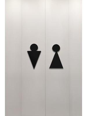 Uslucan Alışveriş Wc Tabelası, Tuvalet Levhası, Kadın Erkek Tabela Os5