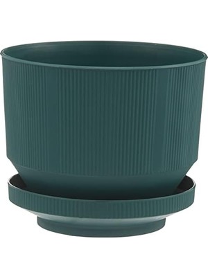 Uslucan Alışveriş S281 Lüks Saksı Dekoratif Saksı, Yeşil, 15.5cm, 1.7 Litre