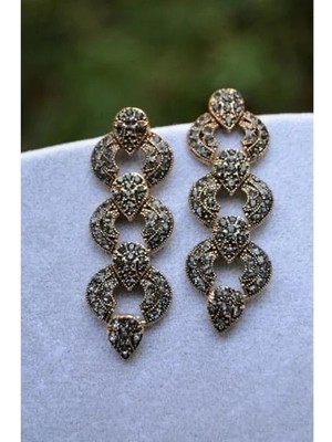 Stoneage Şık Bayan Küpe Zirkon Taşlı