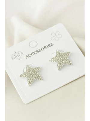 DS LLC Yıldız Taşlı Küpe DLLSRSBJ34