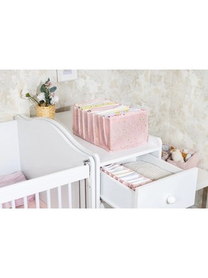 K-Yonlineticaret Baby Akordiyon Organizer Çekmece Düzenleyici Large (Pembe) -04089