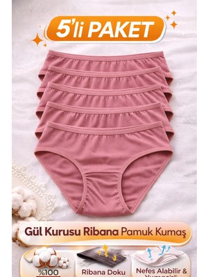 Süsen Lingerie Gül Kurusu Kadın Bato Külot, Kadın Pamuklu Iç Çamaşırı