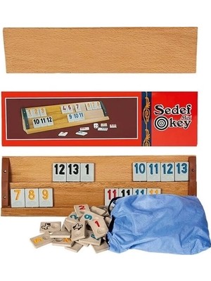 K-Yonlineticaret Eser Yetişkin Orta Boy Sedef Ağaç Okey Takımı