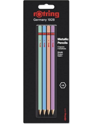 Uslucan Alışveriş Metalik Kurşun Kalem, 4'lü Paket