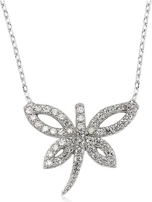 Aya Diamond Gümüş Yusufçuk Bayan Kolye