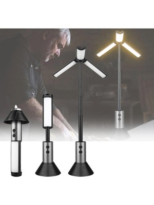 Teleskopik Şarj Edilebilir Çadır Kamp Işığı