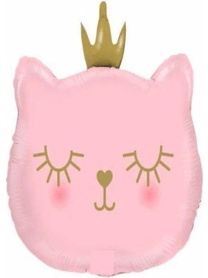 Uslucan Alışveriş Kedi Pembe Folyo Balon