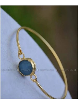 Stoneage Mavi Kuvars Bileklik