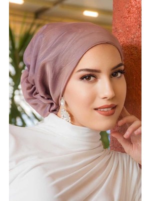 Aişe Tesettür Pudra Janjan Çağla Hazır Türban