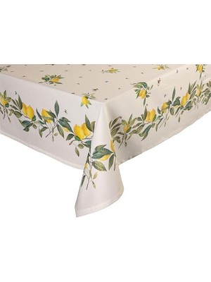 Uslucan Alışveriş Limon Pamuk Masa Örtüsü 140X250CM