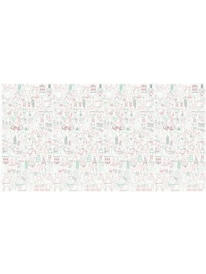 Uslucan Alışveriş - Christmas Colour In Activity Tablecloth - Yeni Yıl Aktivite Masa Örtüsü