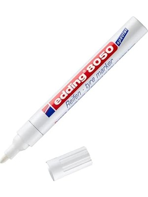 Uslucan Alışveriş 4-8050049 Özel Markör Lastik Işaretleyici 8050, 2-4 Mm, Beyaz