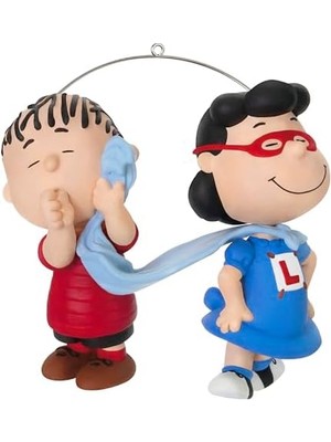 Uslucan Alışveriş Keepsake Süsü 2024, Fıstık Çetesi Süper Lucy ve Linus, Fıstık Hayranları Için Hediyeler
