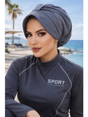 Aişe Tesettür Füme Deniz Şapkası