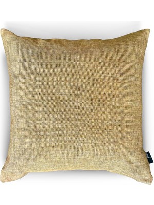 Uslucan Alışveriş Valley Yellow Jakar Dokuma Dekoratif Kırlent/yastık Kılıfı 45X45 CM,%100 Polyester Döşemelik Kumaş