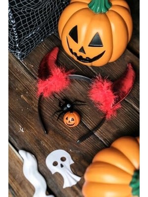Uslucan Alışveriş Halloween Tac Boynoz Kırmızı