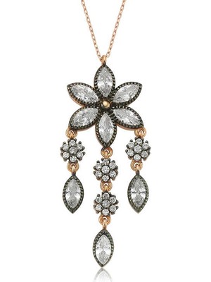 Aya Diamond Gümüş Papatya Bayan Kolye