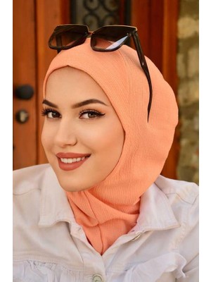 Aişe Tesettür Somon Krınkıl Relax Bone