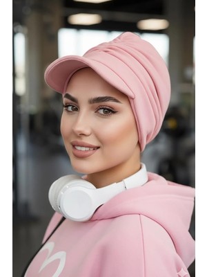 Aişe Tesettür Pudra Kışlık Tesettür Şapka