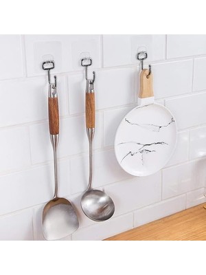 Uslucan Alışveriş Banyo Için Siyah Güçlü Yapışkan Kancalar,yapışkanlı Askılar,mutfak,ev Ofis Için Duvar Askıları (3 Adet)