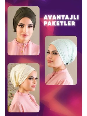 Aişe Tesettür 3lü Iç Bone Set Seri 1