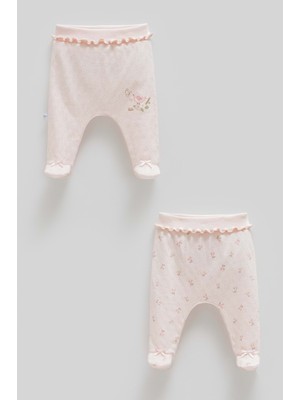 Caramell All Tıme Gırl Ikili Bebek Pantolon - Pembe - 50-56 cm Pembe