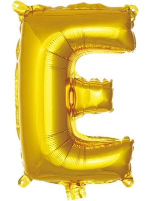 Uslucan Alışveriş E Harfi 16 Inç Renk Folyo Balon 36 cm (Altın)