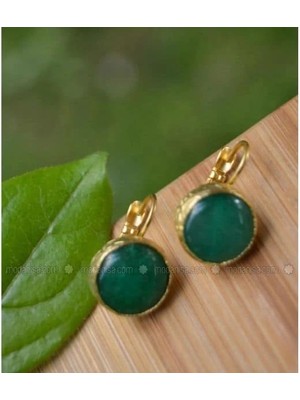 Stoneage Yeşim Taşlı Küpe