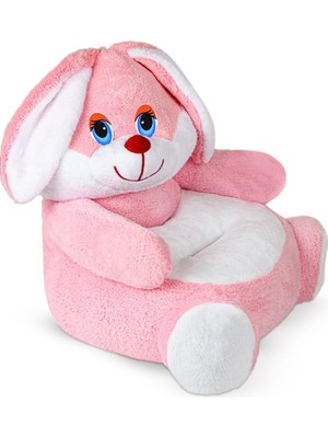 Uslucan Alışveriş Pelüş Oturma Koltuğu,çocuk Koltuğu,bebek Oturağı,puf,pelüş Puf,bebek Pufu (Tavşan)