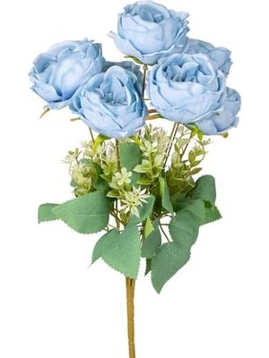 Uslucan Alışveriş Yapay Çiçek Şakayık Buket 7 Dal Mavi 41 Cm.
