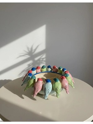 Mikasa Moor Porselen Kuşlu Meyvelık Kase