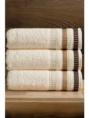 Sera 3'lü %100 Pamuk Havlu Seti | Beden ve Banyo Havlusu | 70X140 cm