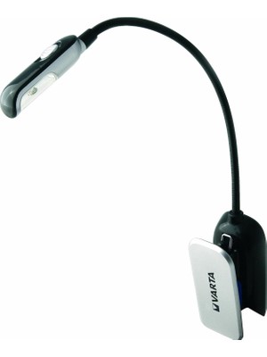 Uslucan Alışveriş Kitap Okuma Feneri, 2XCR2032 Pil Dahil, Gümüş