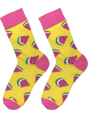 Chic & Shine Karpuz Desenli Soket Çorap