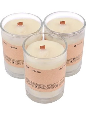 Uslucan Alışveriş Çikolata Kokulu Doğal Soya Mumları 3'lü Set