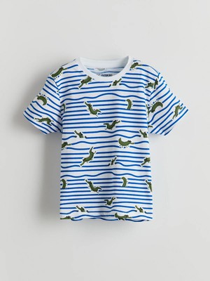 Lc Waikiki Yeni Sezon Baskılı Penye Erkek Çocuk Pijama Üst