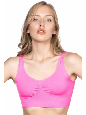 İlkyaz Fashion Ieg™ Neon Fuşya Mı Emay 4005 Soft Kalın Askı Büstiyer