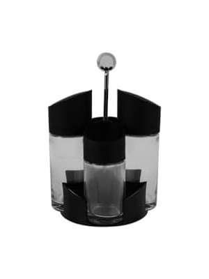 Uslucan Alışveriş 04FIA001790 Soft Cam Salata Seti, 40CC, Siyah