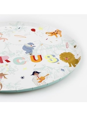 Uslucan Alışveriş - Circus Dinner Plates - Sirk Tabaklar (L) (X8)