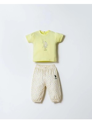 U.S. Polo Assn. U.s. Polo Assn Erkek Bebek  2 Li  T-Şhirt Takım Sarı