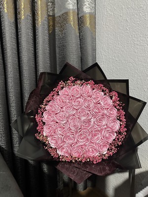 Satence Store 30'lu Solmayan Pembe Gül Buketi