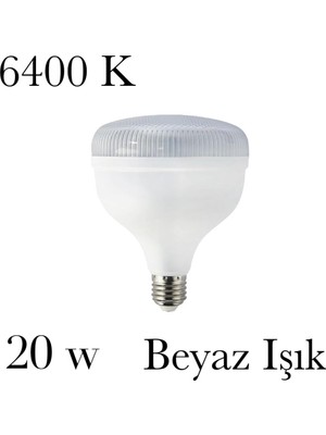 Mons Horoz Crystal 20W LED Ampul Troch Ampül 6400K 2050 Lmn Ev Ofis Depo Balıkçı Manav Açık Alan