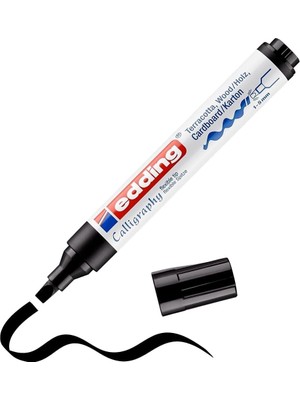 Uslucan Alışveriş 1455 Kaligrafi Markörü - Siyah - 1 Kalem - 1-5 mm Esnek Kaligrafi Ucu