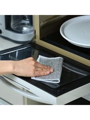 Uslucan Alışveriş 10 Adet Çizilmez Tel Bulaşık Bezi, Islak ve Kuru Için Çok Amaçlı Tel Bulaşık Yıkama Bezi, Bulaşık Için Çok Fonksiyonlu Bulaşık Bezleri, Mutfak Temizliği Için Yeniden Kullanılabilir