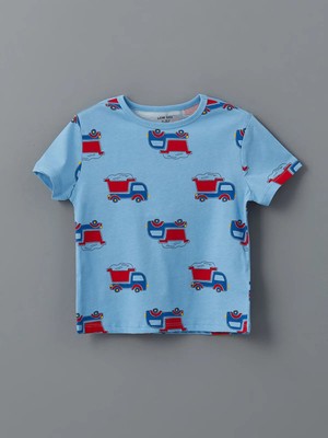 Lc Waikiki Yeni Sezon Bisiklet Yaka Baskılı Erkek Bebek Pijama Üst