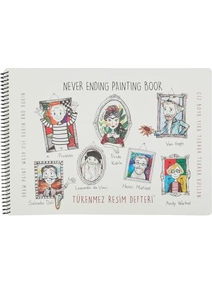 Uslucan Alışveriş Akademi Çocuk Mat Tükenmez Resim Defteri 4 25X35CM & 6'lı Keçeli Kalem